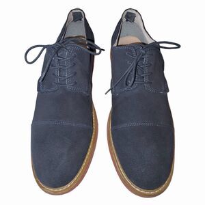 Blue Suede Aldo Shoes Men’s Size 10.5 Lace Up Dress Shoes Navy